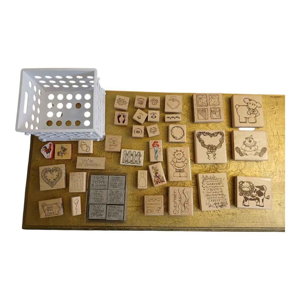 Assorted Wooden Stamps